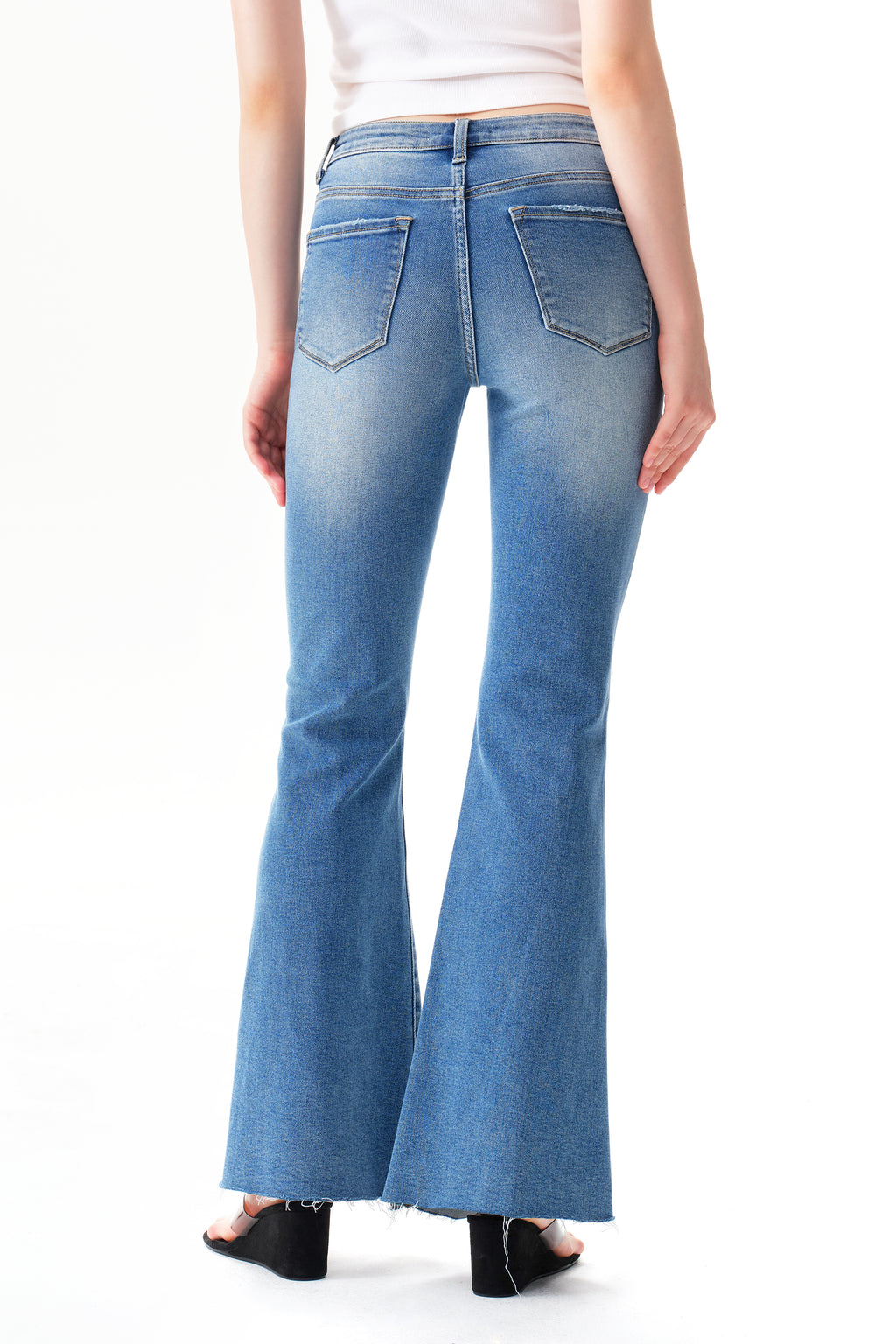 ONESO High Rise Flare Denim Jeans