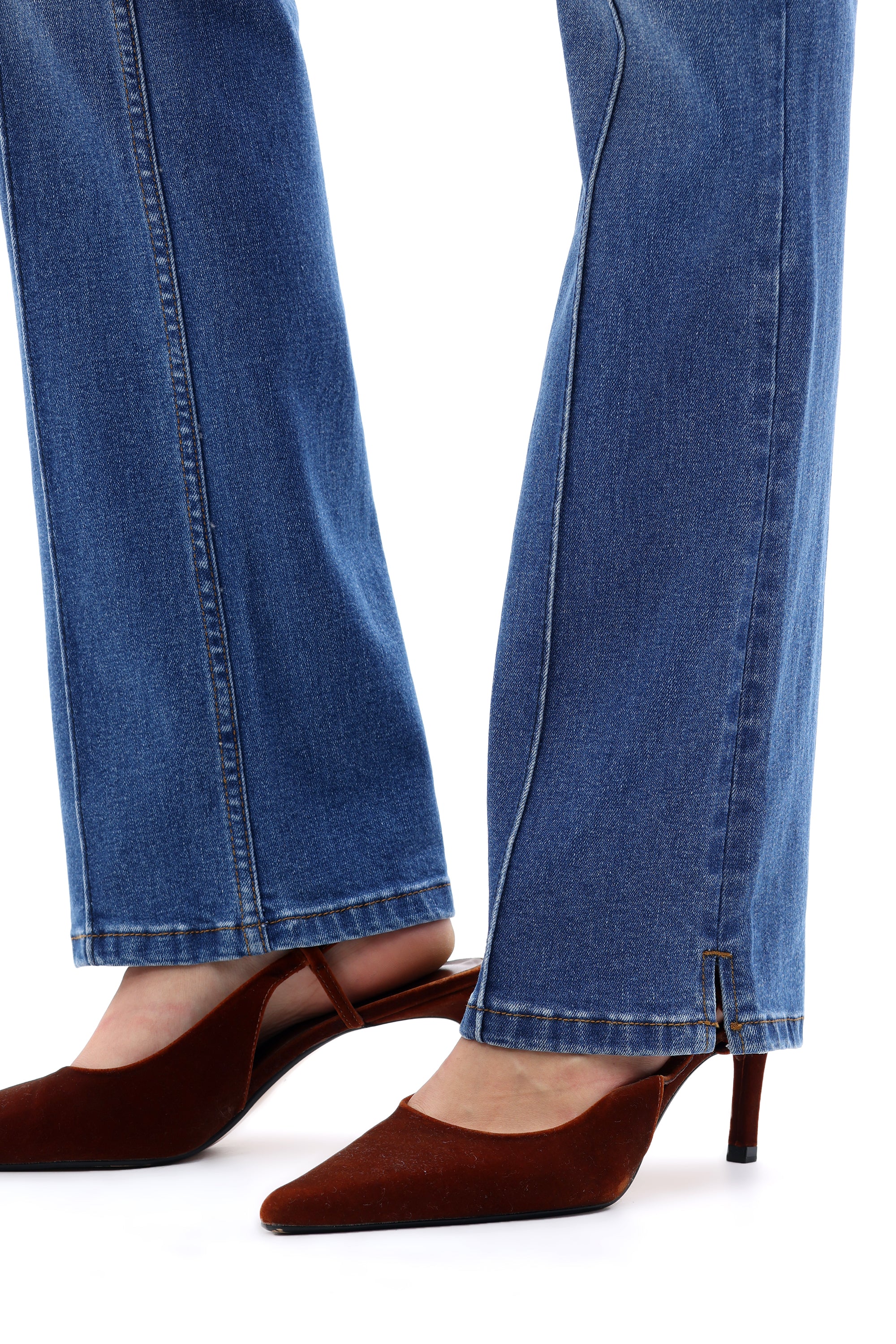 ONESO Western-Inspired Mid Rise Bootcut Jeans