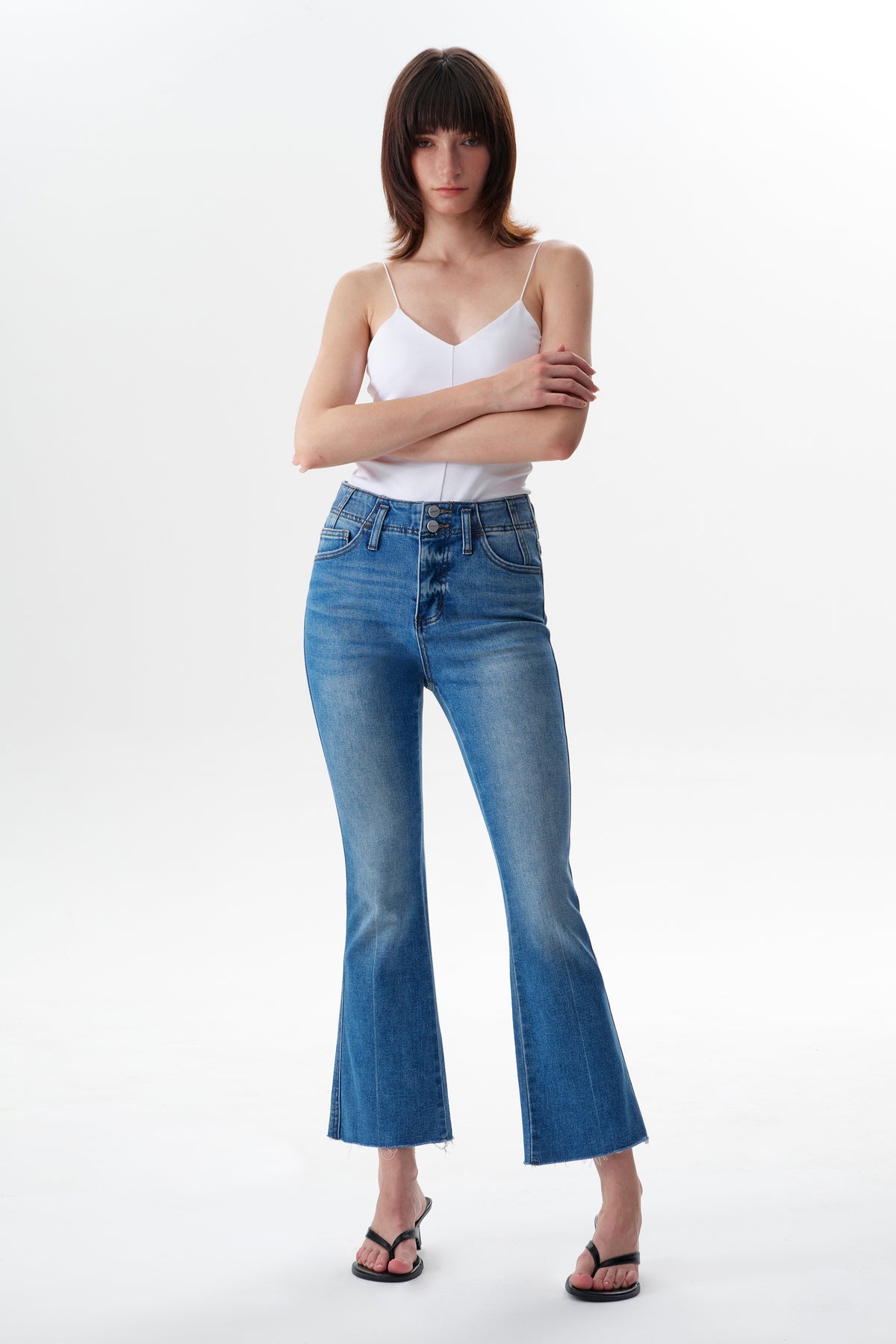 ONESO Chic High Rise Bootcut Jeans