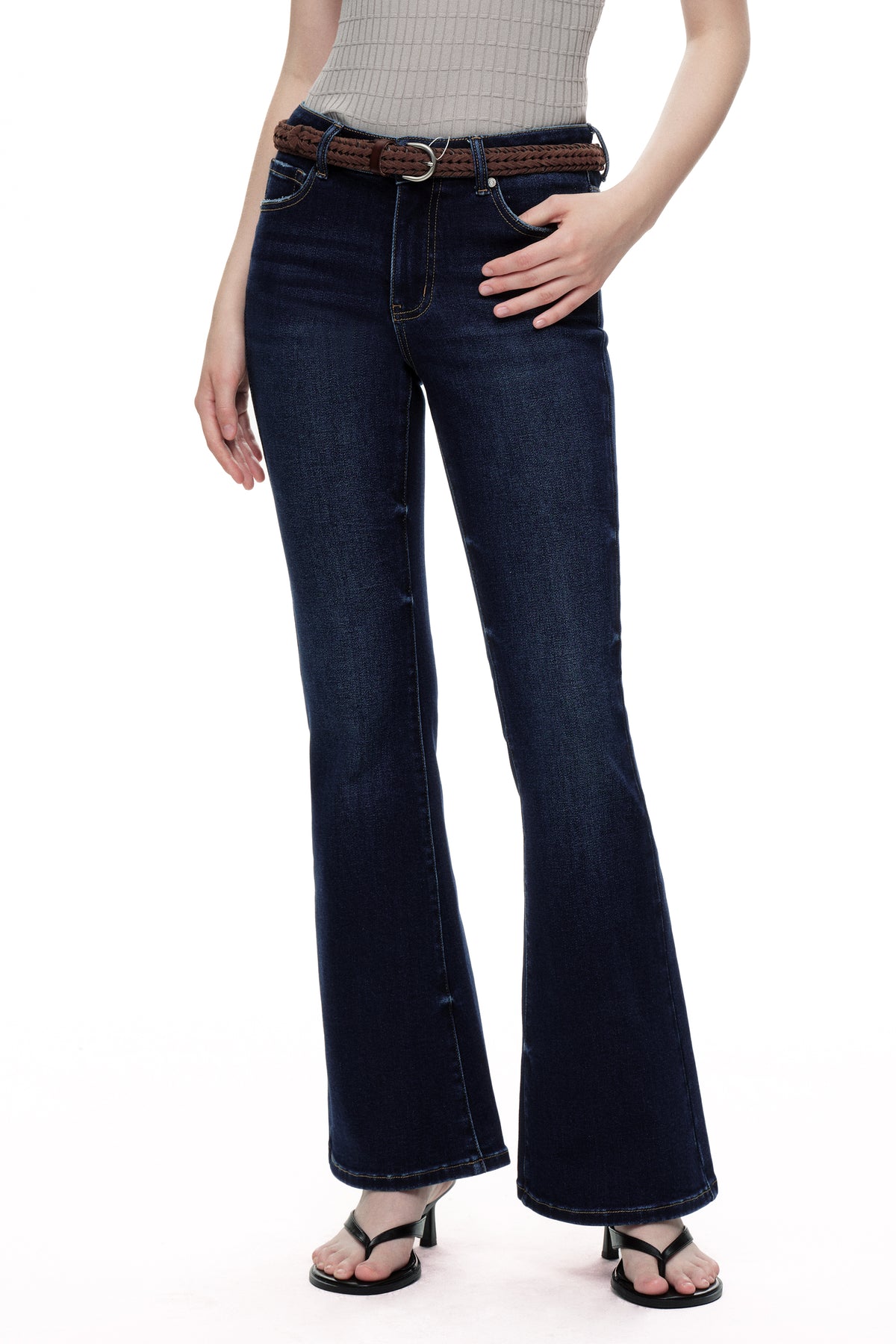 ONESO Timeless Mid Rise Flare Jeans