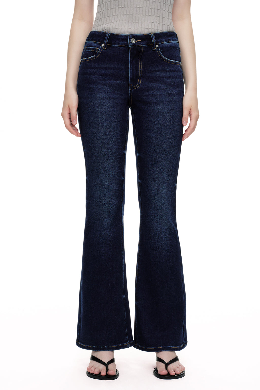 ONESO Timeless Mid Rise Flare Jeans