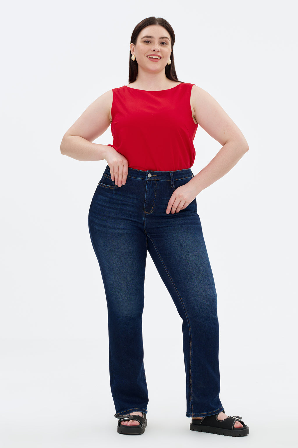 ONESO Sleek Mid Rise Bootcut Jeans
