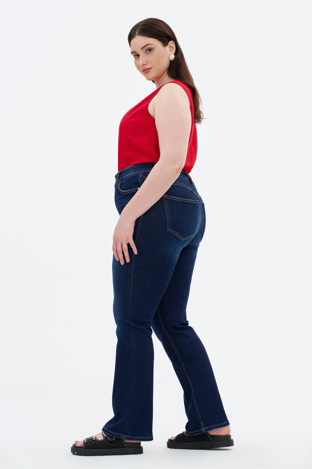 ONESO Sleek Mid Rise Bootcut Jeans
