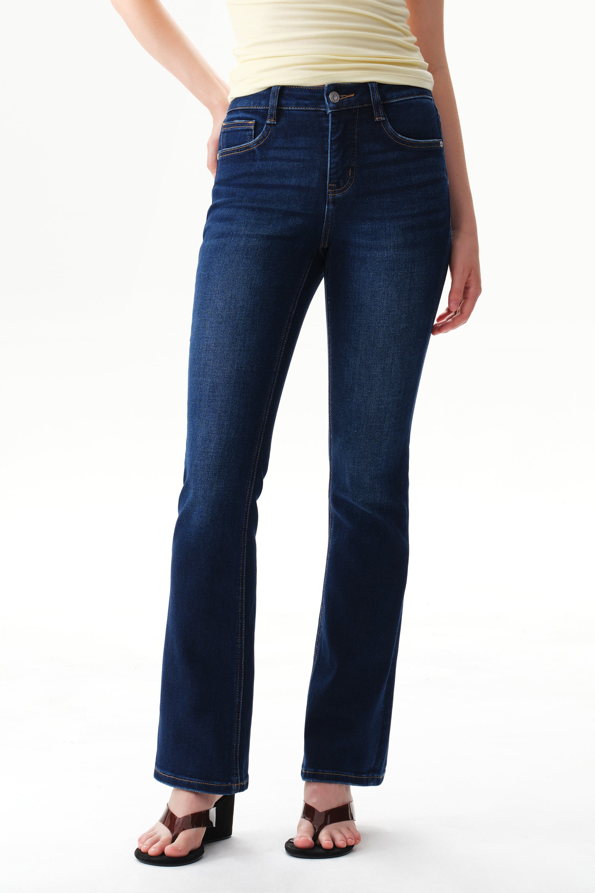 ONESO Sleek Mid Rise Bootcut Jeans