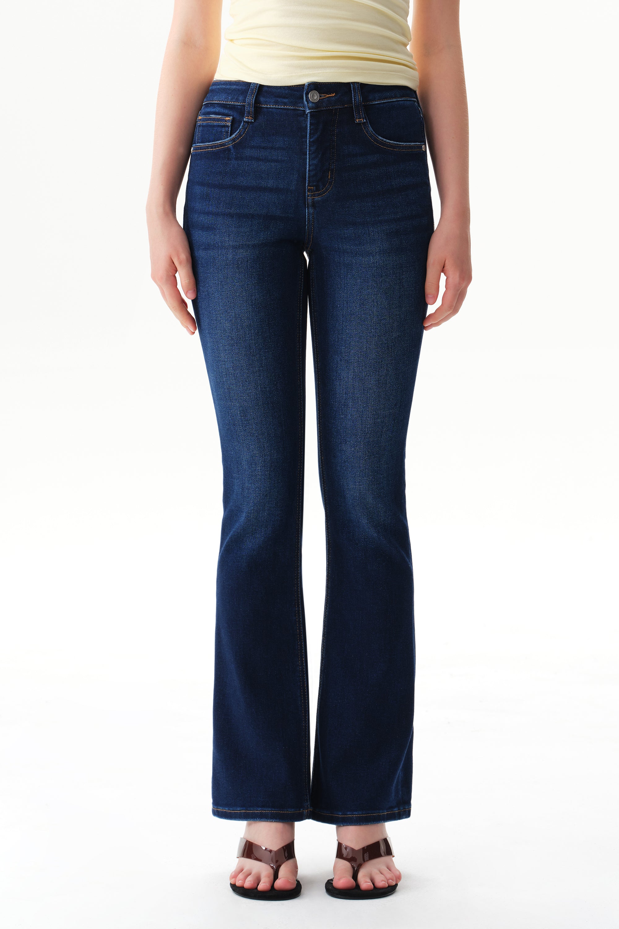 ONESO Sleek Mid Rise Bootcut Jeans
