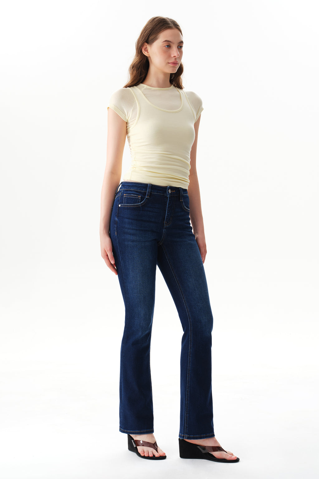 ONESO Sleek Mid Rise Bootcut Jeans