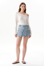ONESO Edgy High Rise Skort Jeans