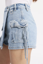 ONESO Edgy High Rise Skort Jeans