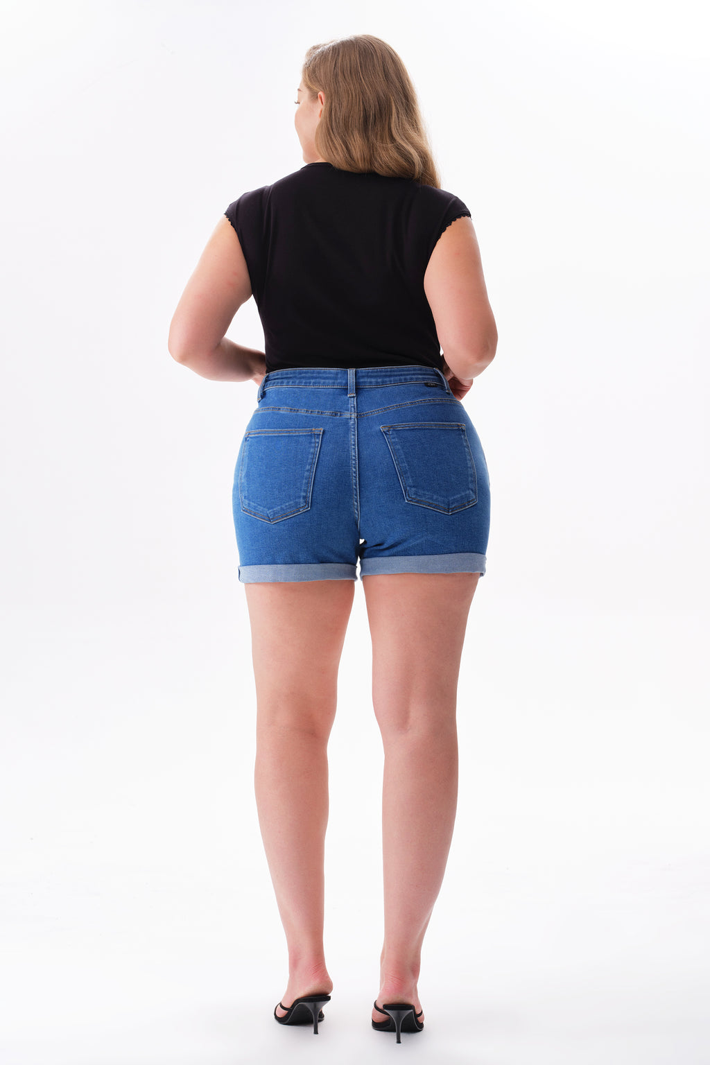 ONESO Effortless High Rise Denim Shorts