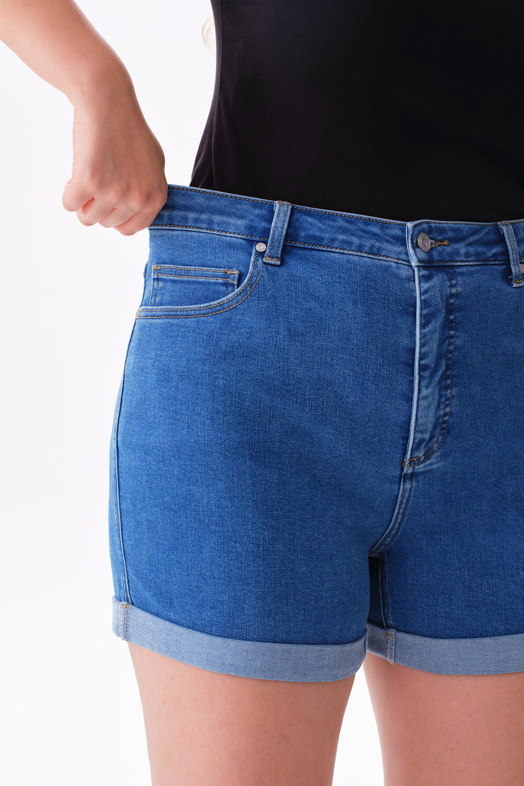 ONESO Effortless High Rise Denim Shorts