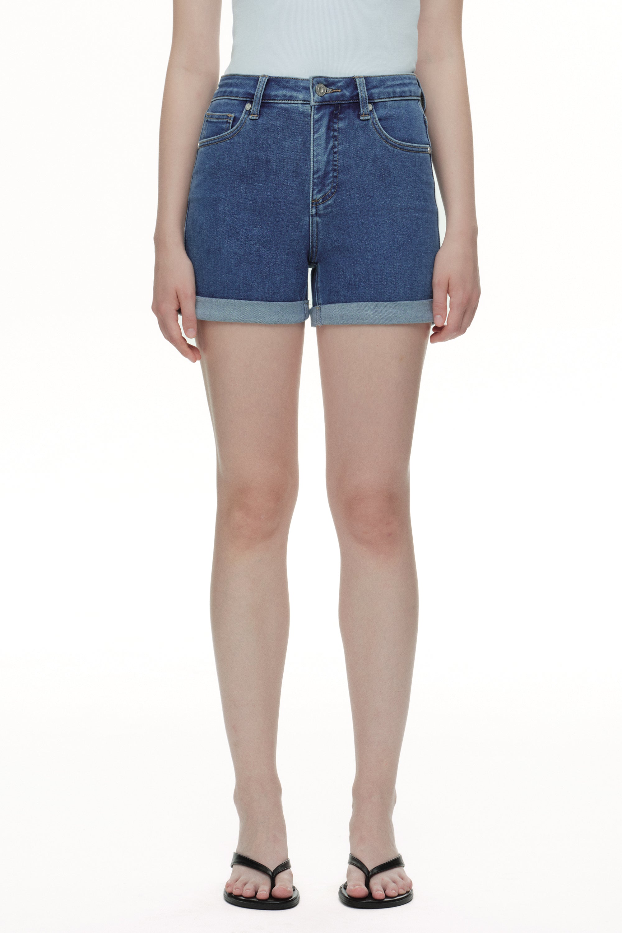 ONESO Effortless High Rise Denim Shorts