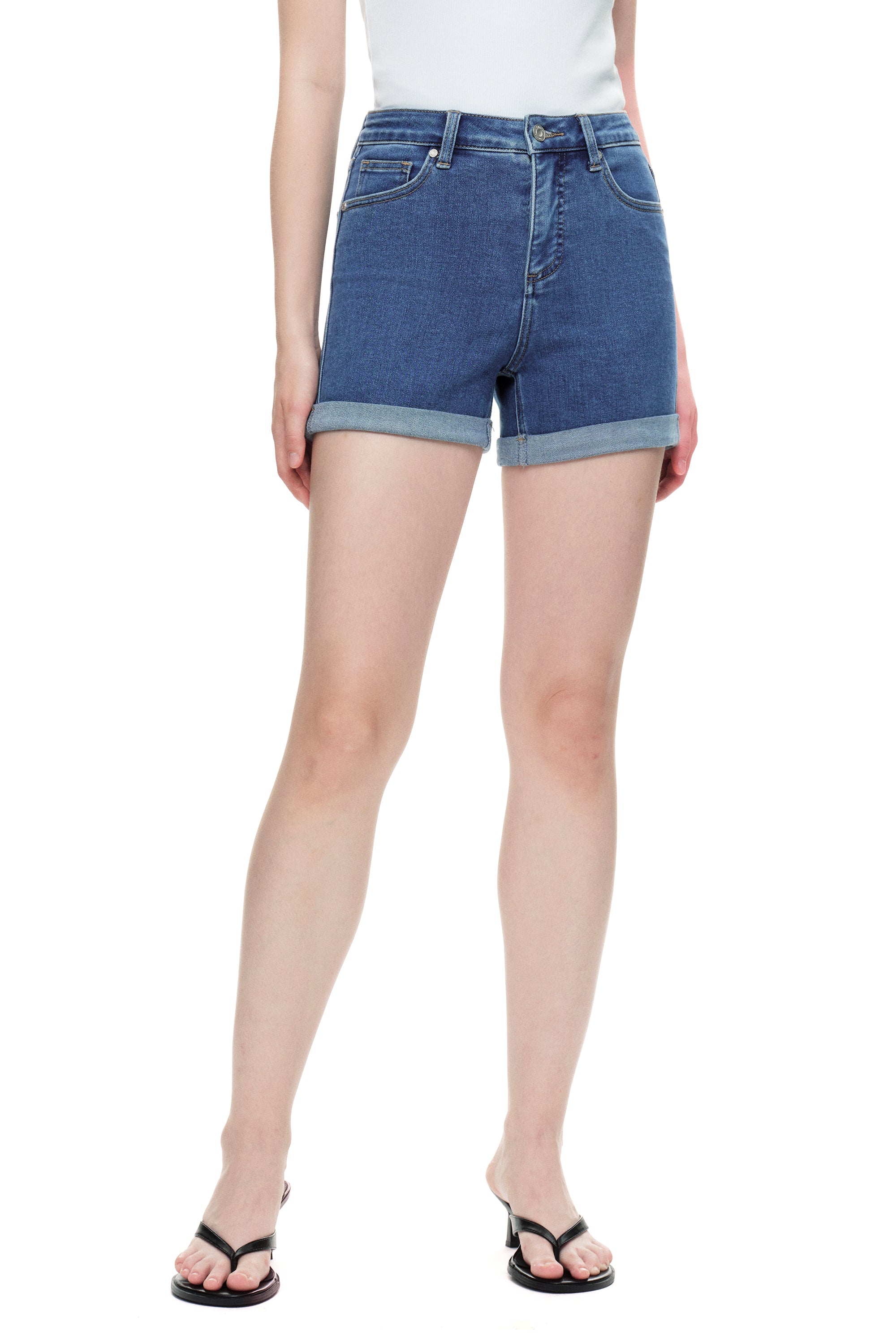 ONESO Effortless High Rise Denim Shorts