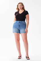 ONESO Casual Chic High Rise Denim Shorts