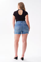 ONESO Casual Chic High Rise Denim Shorts