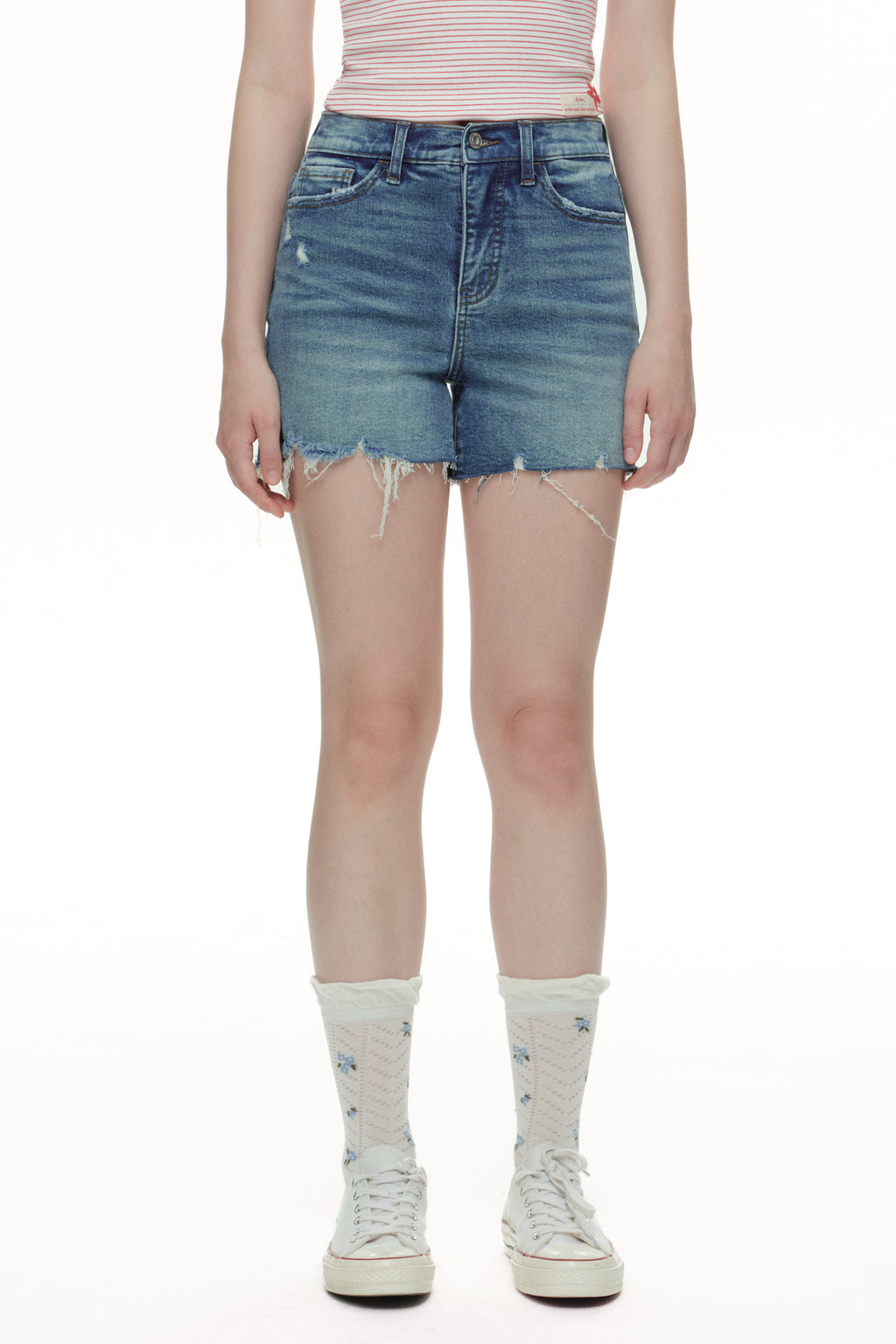 ONESO Casual Chic High Rise Denim Shorts