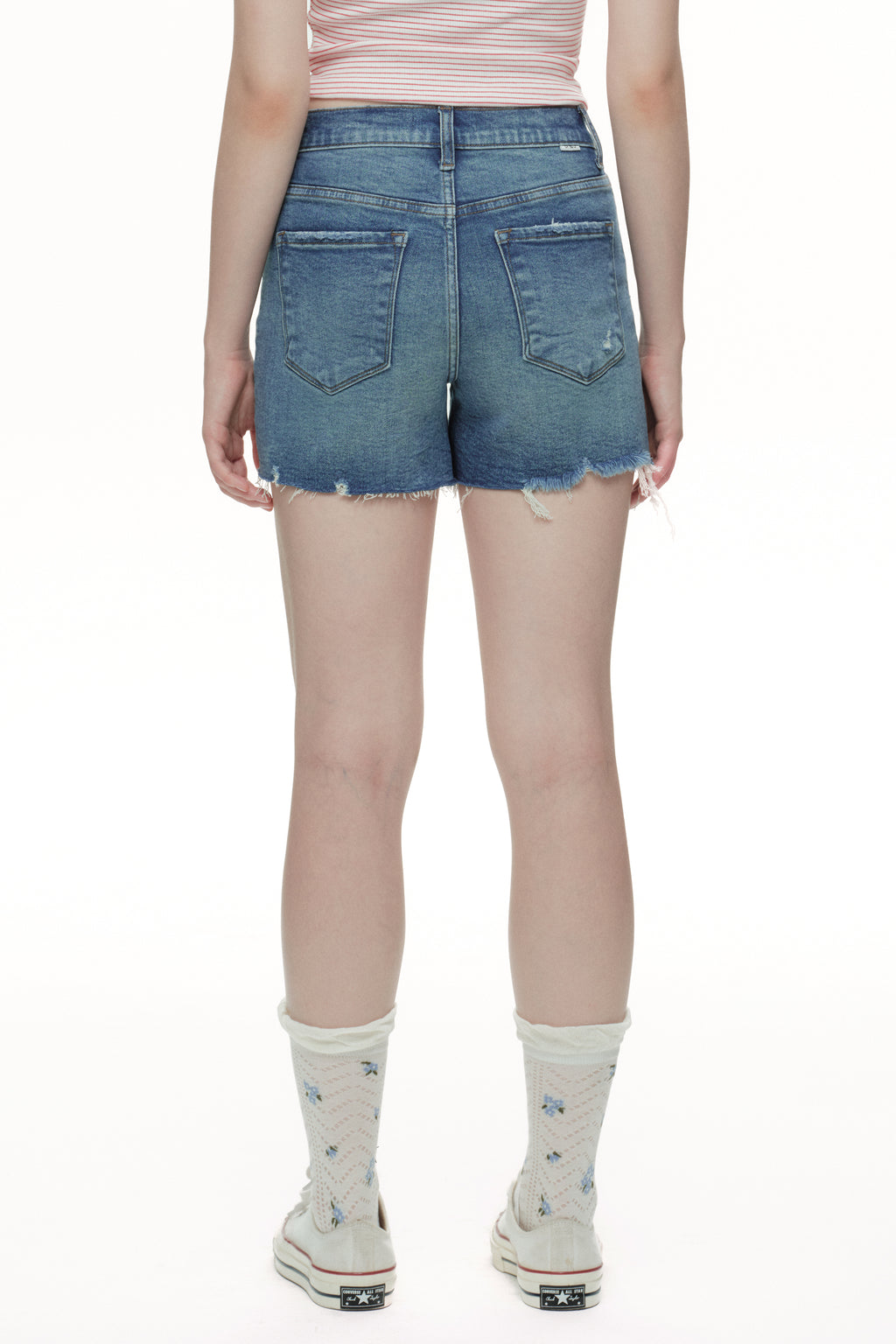 ONESO Casual Chic High Rise Denim Shorts