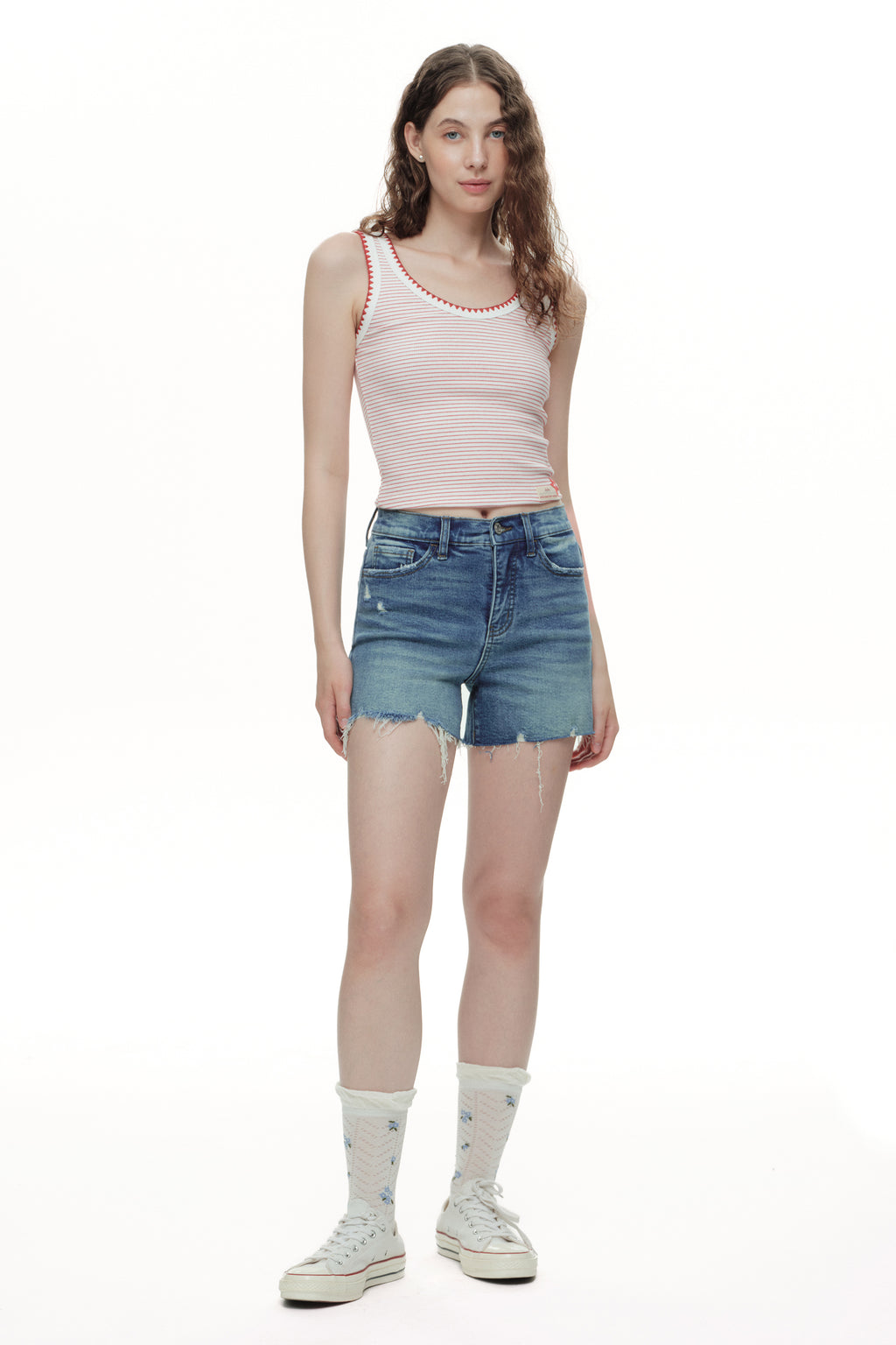 ONESO Casual Chic High Rise Denim Shorts