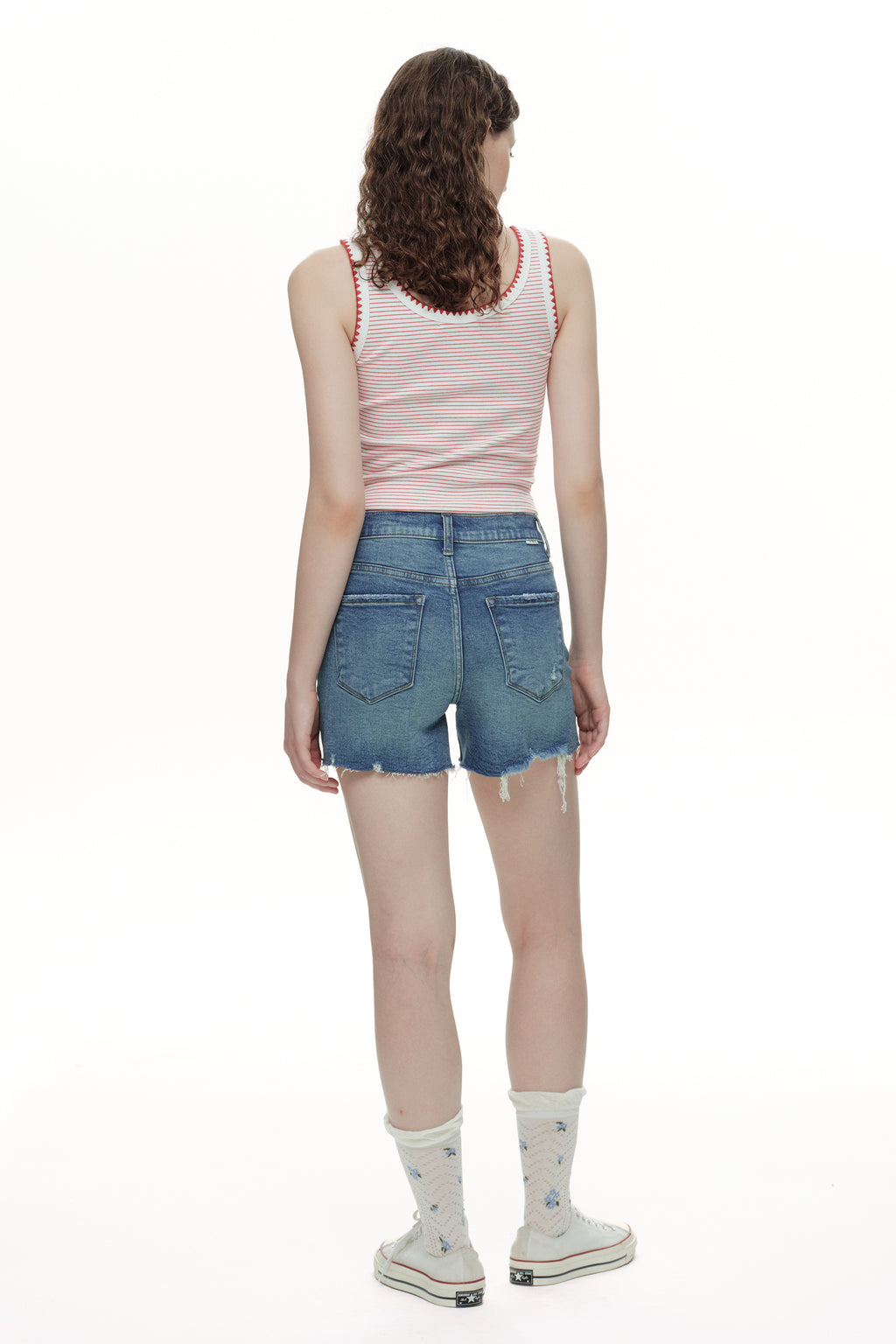 ONESO Casual Chic High Rise Denim Shorts
