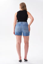 ONESO Modern Utility High Rise Denim Shorts