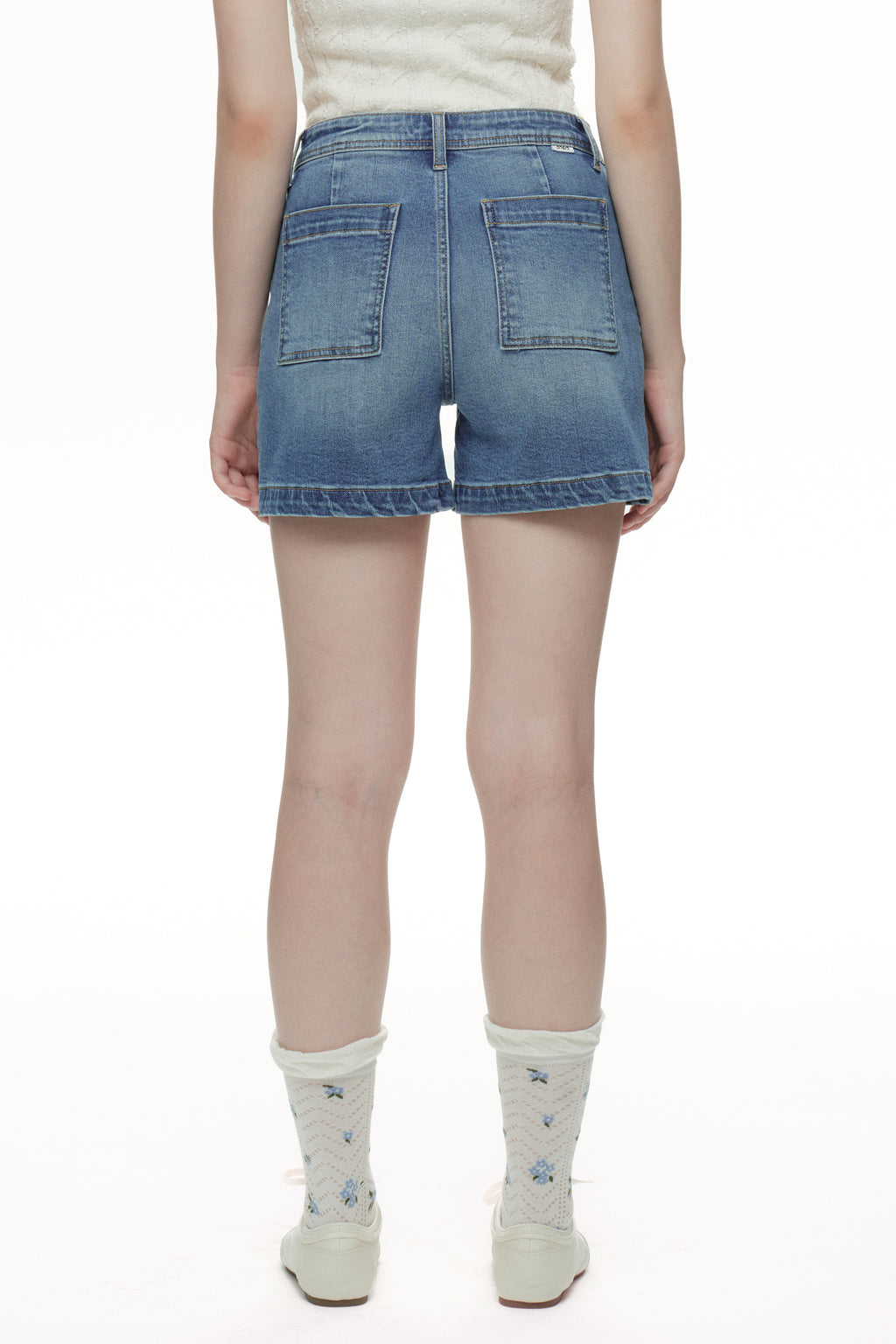 ONESO Modern Utility High Rise Denim Shorts