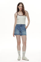 ONESO Modern Utility High Rise Denim Shorts