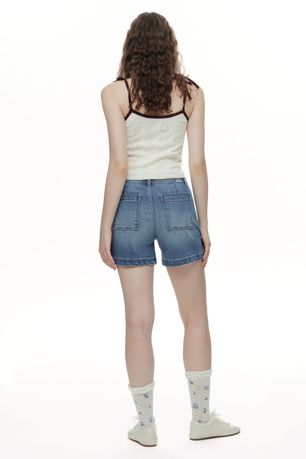 ONESO Modern Utility High Rise Denim Shorts