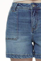 ONESO Modern Utility High Rise Denim Shorts