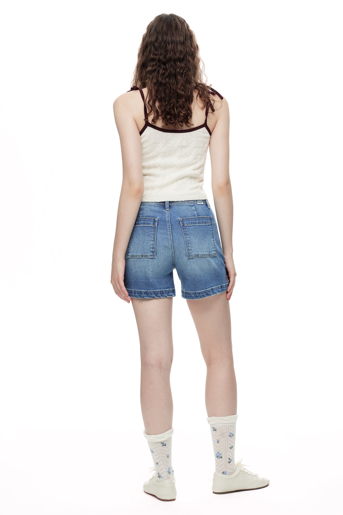 ONESO Modern Utility High Rise Denim Shorts