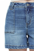 ONESO Modern Utility High Rise Denim Shorts