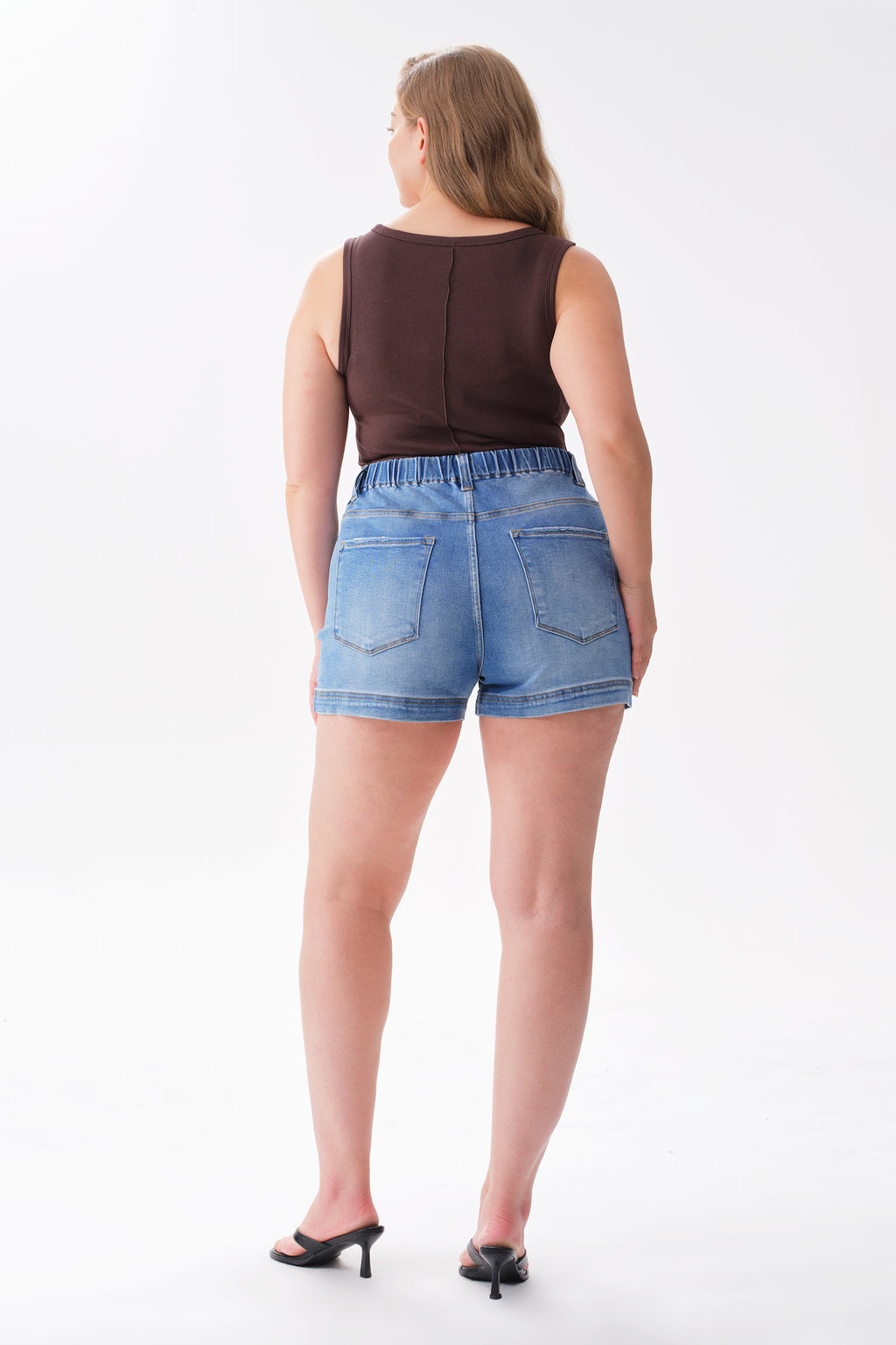 ONESO Modern Utility High Rise Denim Shorts