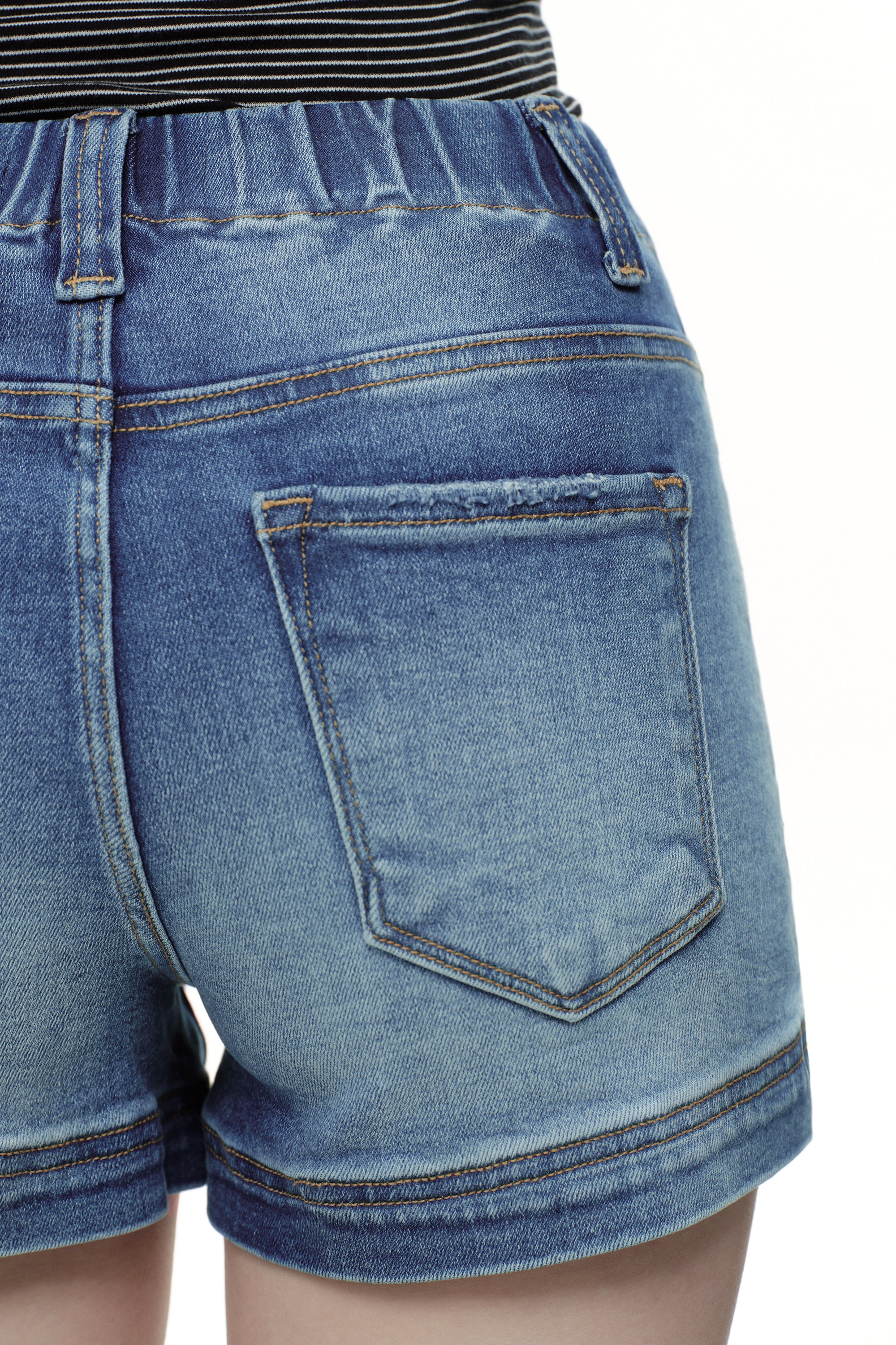 ONESO Modern Utility High Rise Denim Shorts
