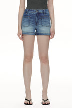 ONESO Modern Utility High Rise Denim Shorts