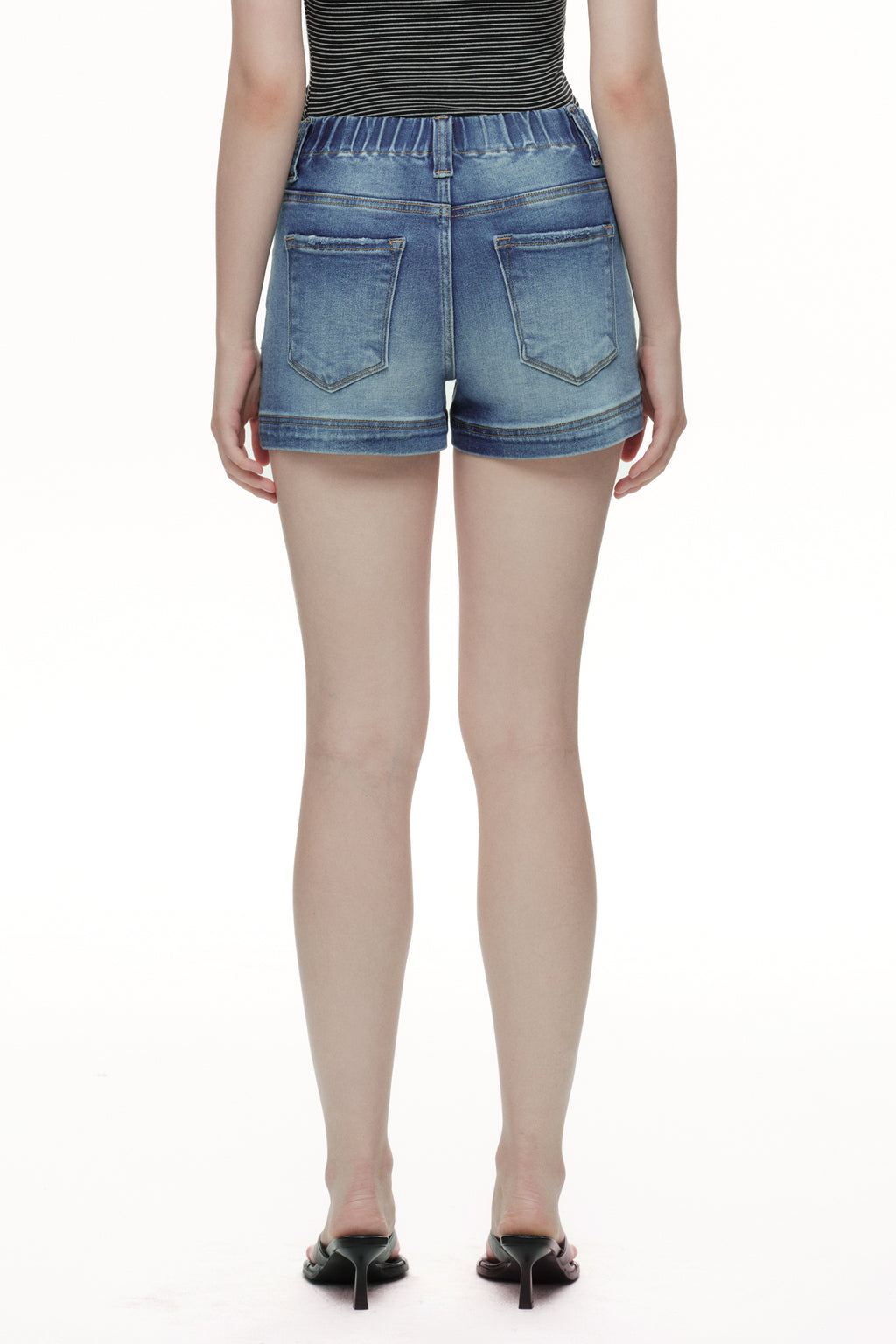 ONESO Modern Utility High Rise Denim Shorts