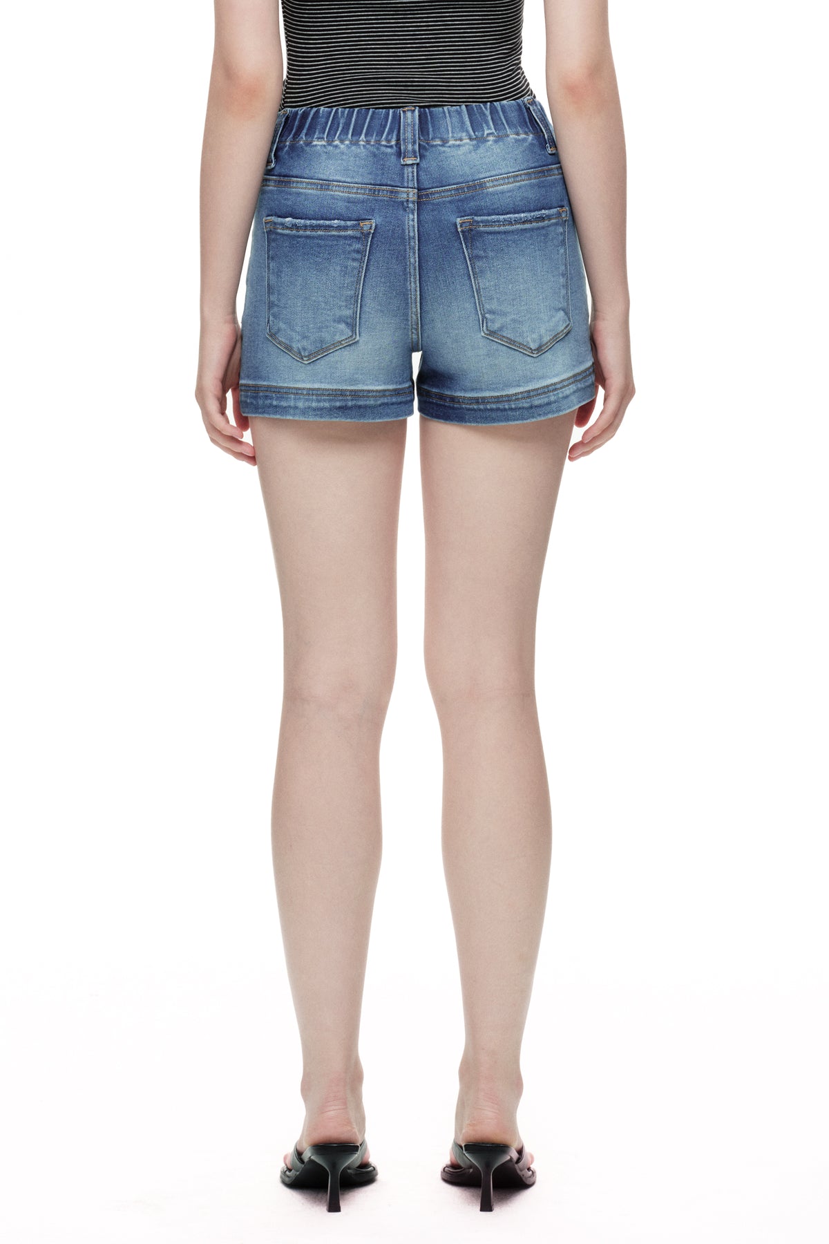 ONESO Modern Utility High Rise Denim Shorts