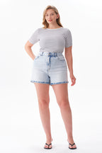 ONESO Casual High Rise Shorts Jeans
