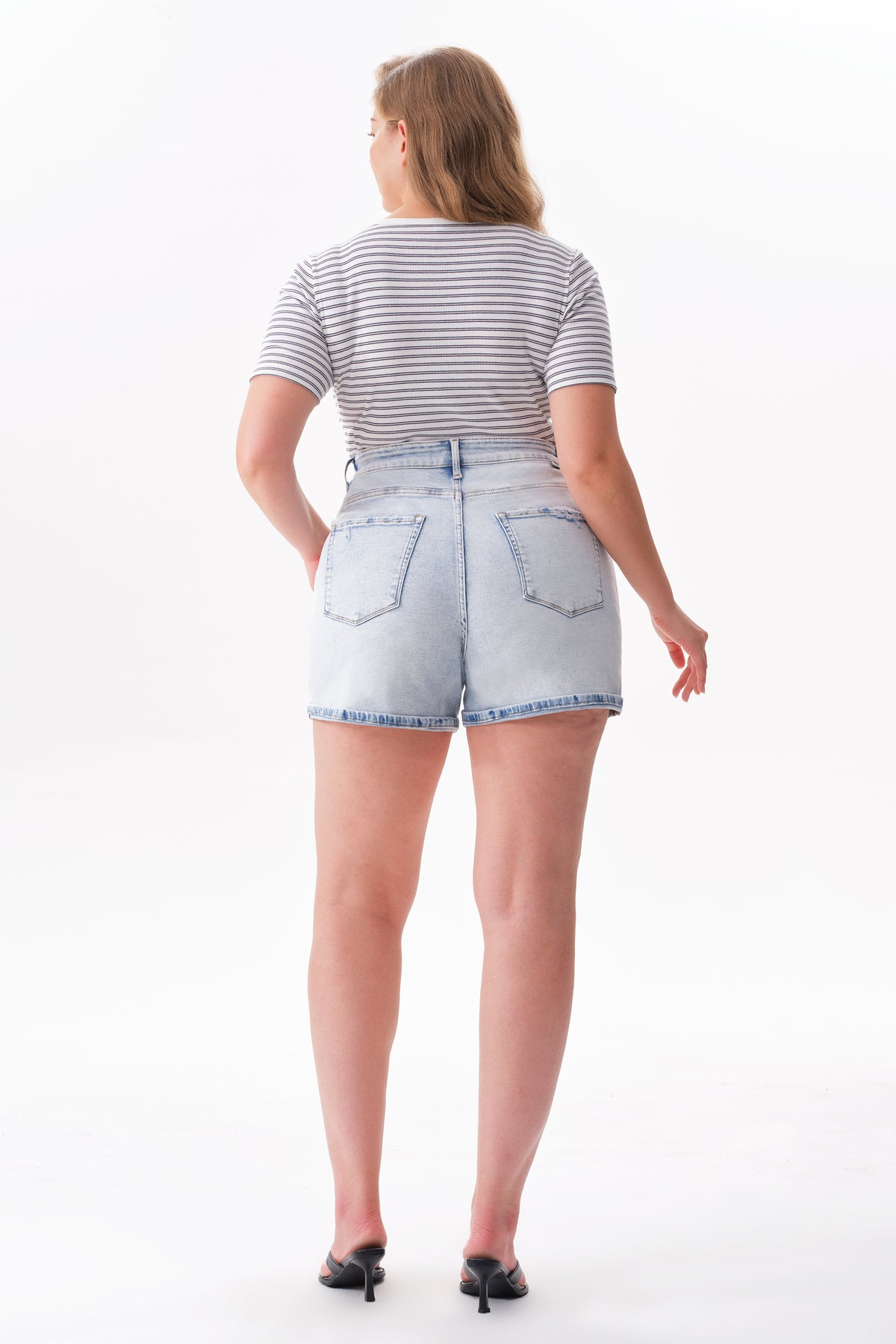 ONESO Casual High Rise Shorts Jeans