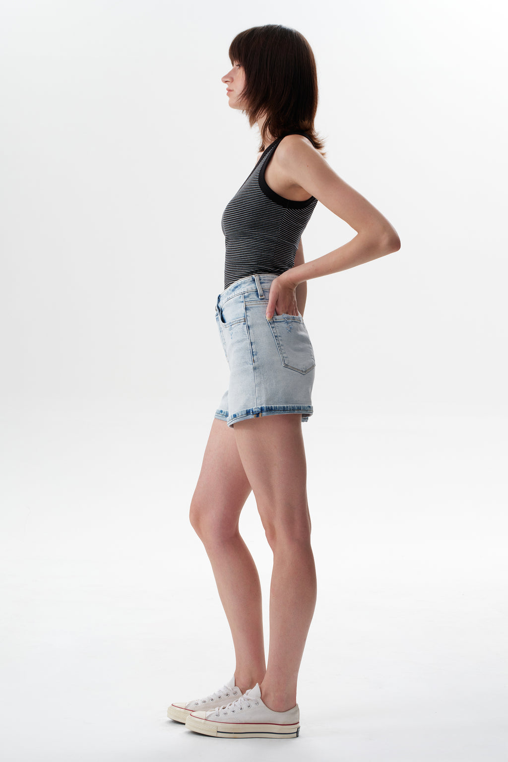 ONESO Casual High Rise Shorts Jeans