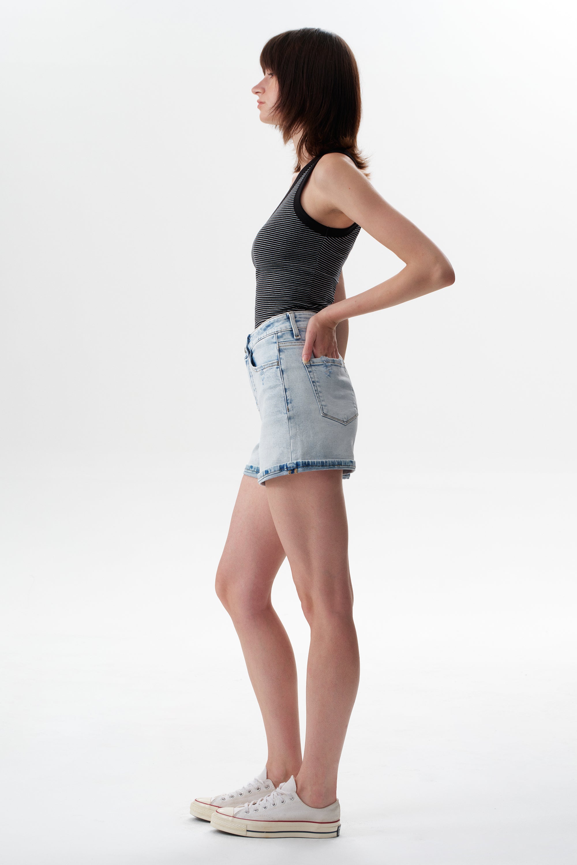 ONESO Casual High Rise Shorts Jeans