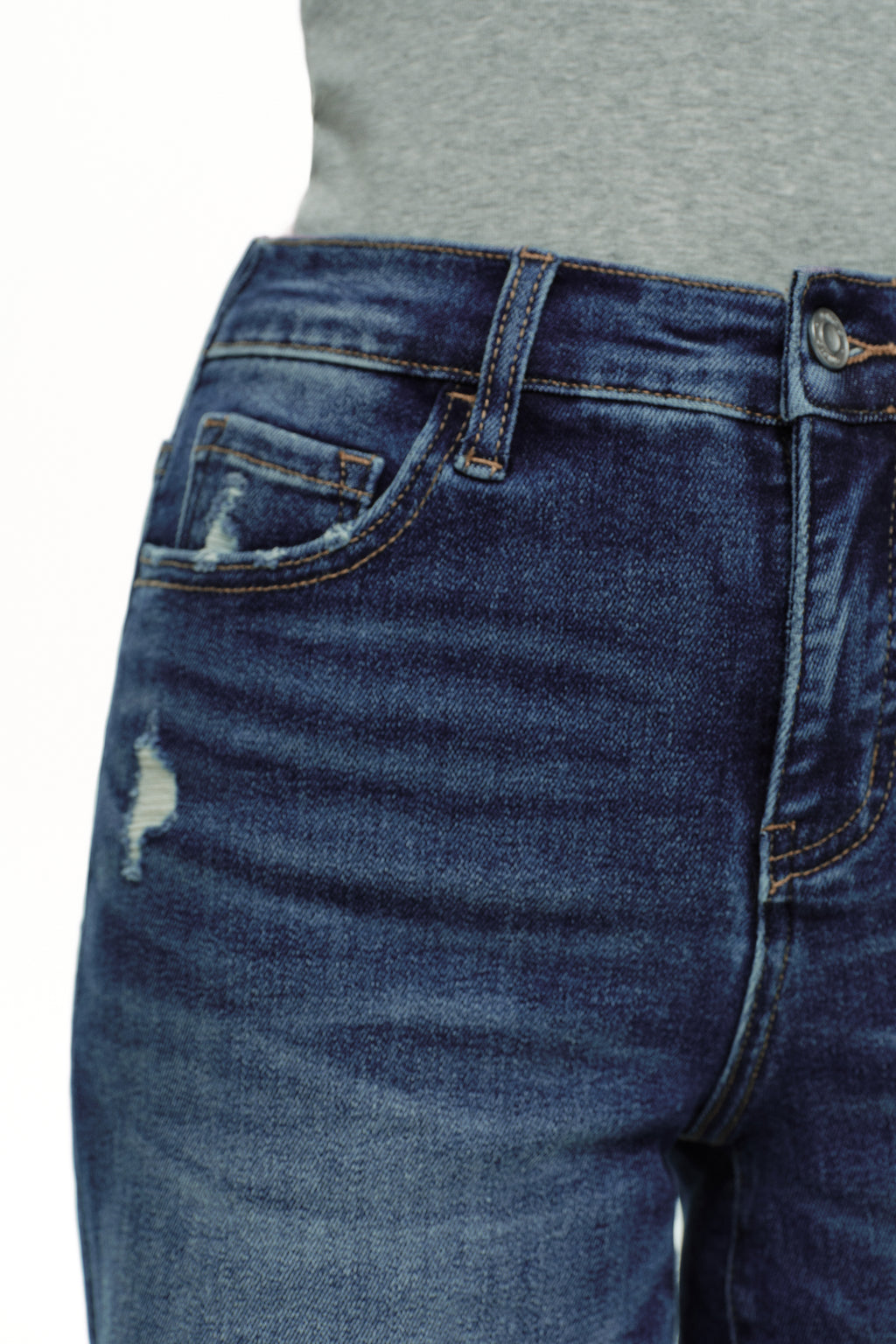 Effortless High Rise Denim Shorts