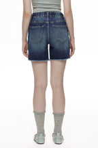Effortless High Rise Denim Shorts