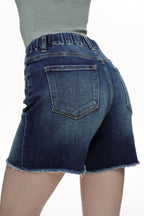 Effortless High Rise Denim Shorts