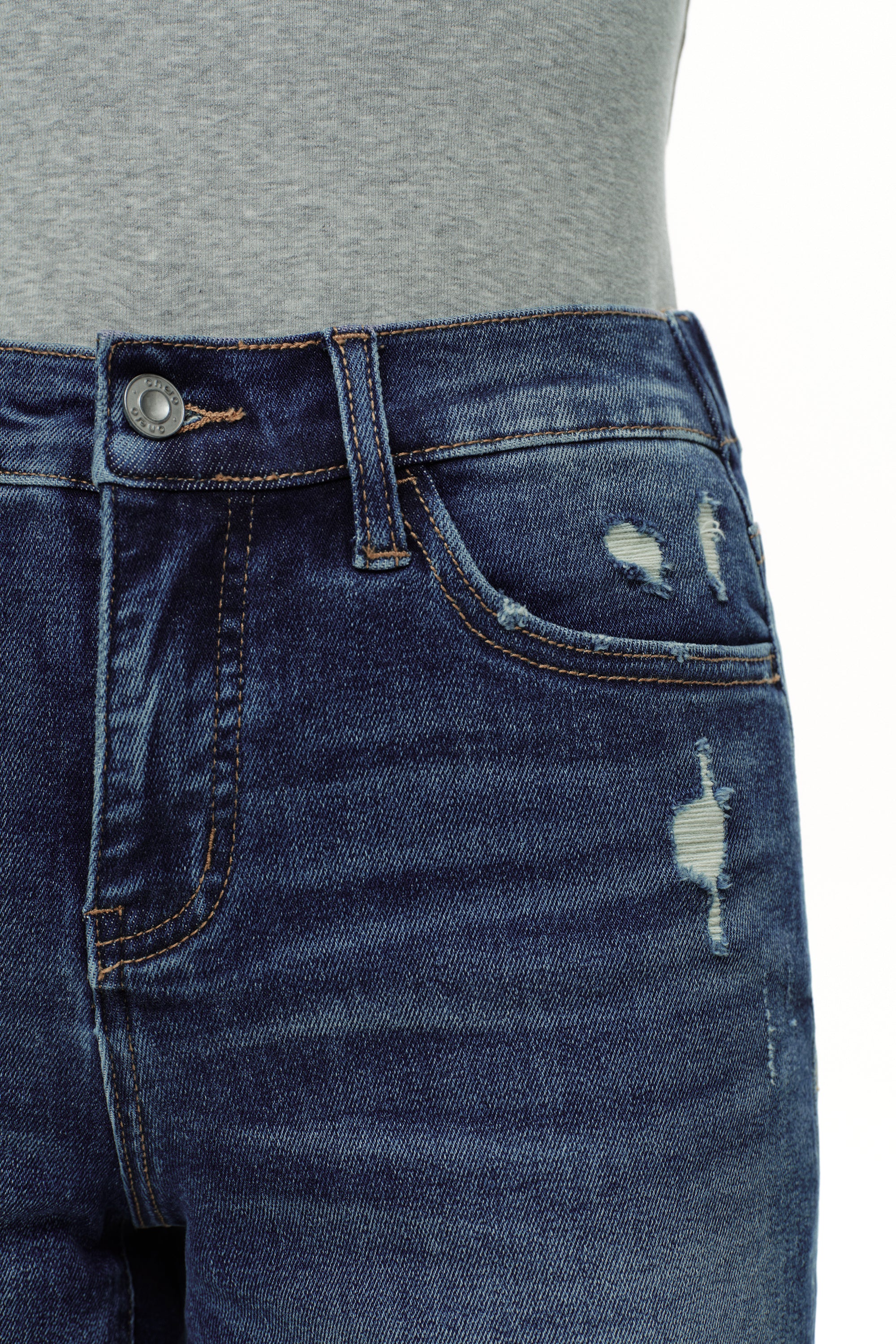 Effortless High Rise Denim Shorts