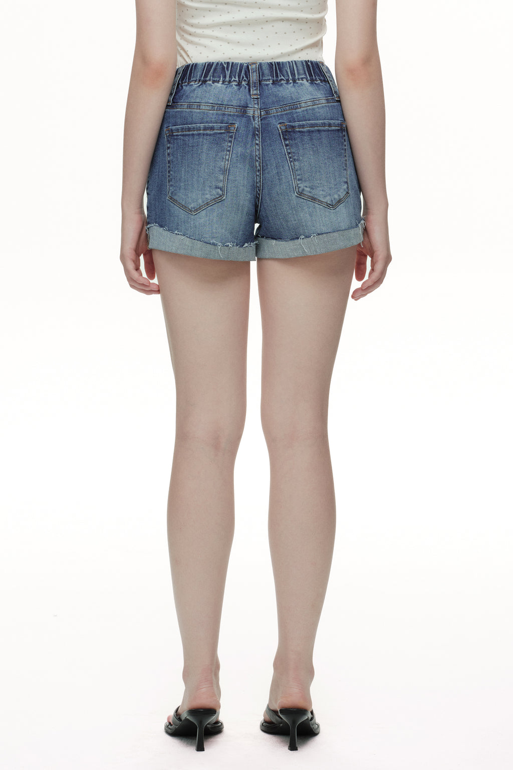 ONESO Effortless Mid Rise Denim Shorts