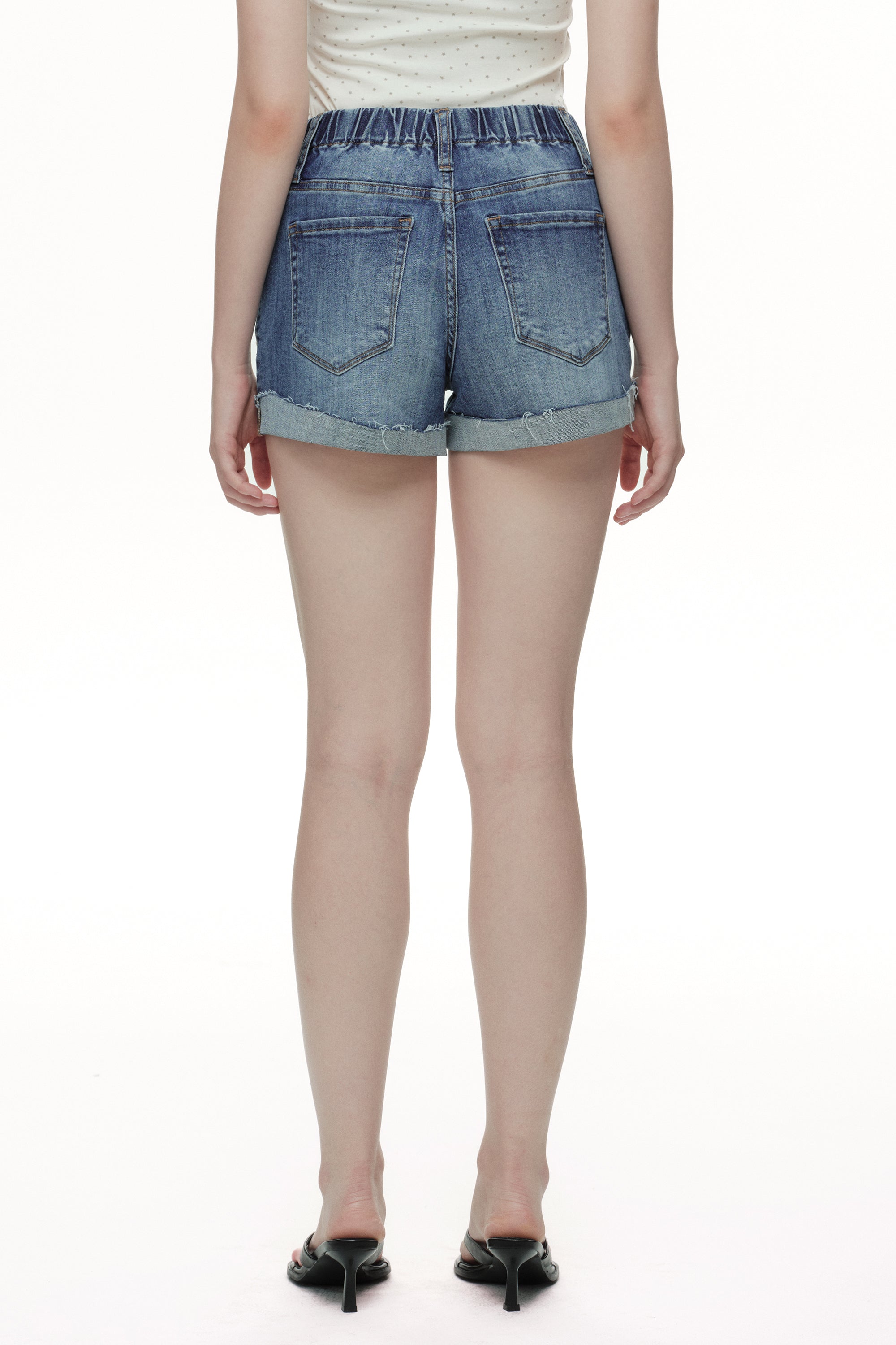 ONESO Effortless Mid Rise Denim Shorts