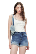 ONESO Effortless Mid Rise Denim Shorts