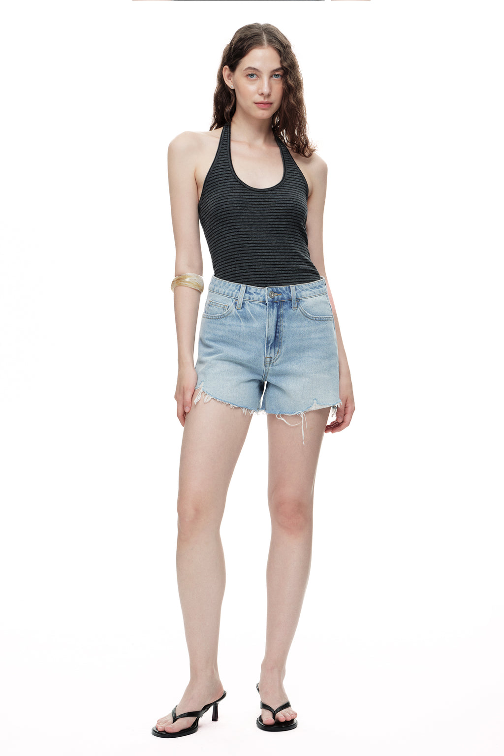ONESO Vintage High Rise Shorts Jeans