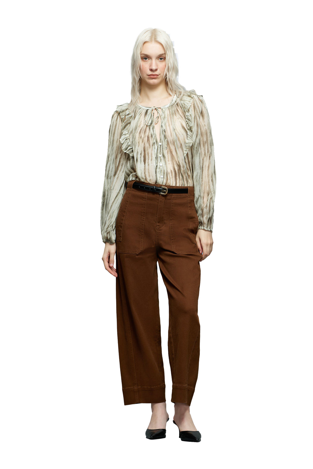 ONESO Vintage High Rise Barrel Jeans