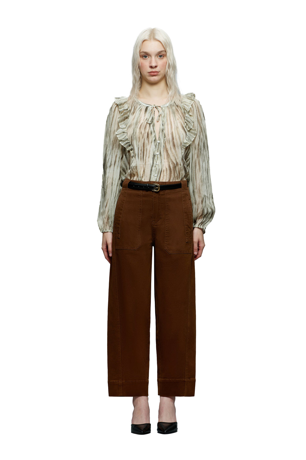 ONESO Vintage High Rise Barrel Jeans