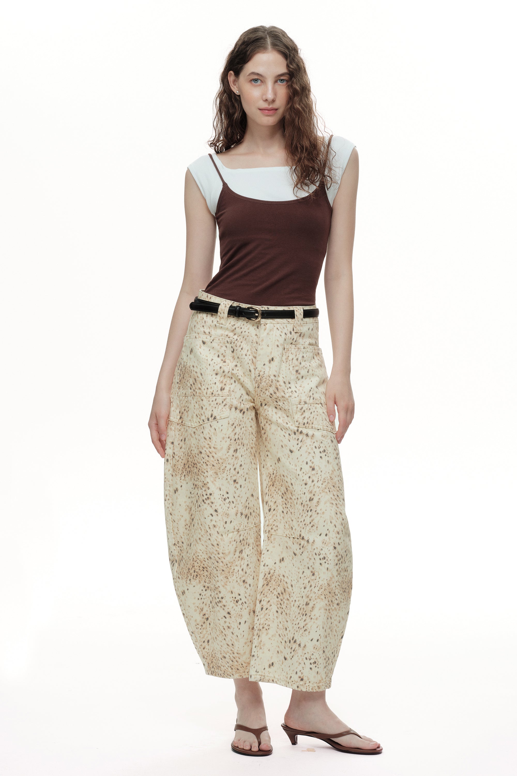 ONESO Bold Mid Rise Barrel Jeans