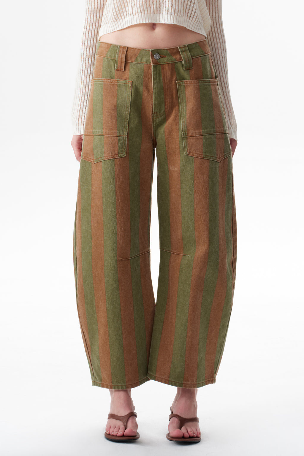 ONESO Bold Mid Rise Barrel Jeans